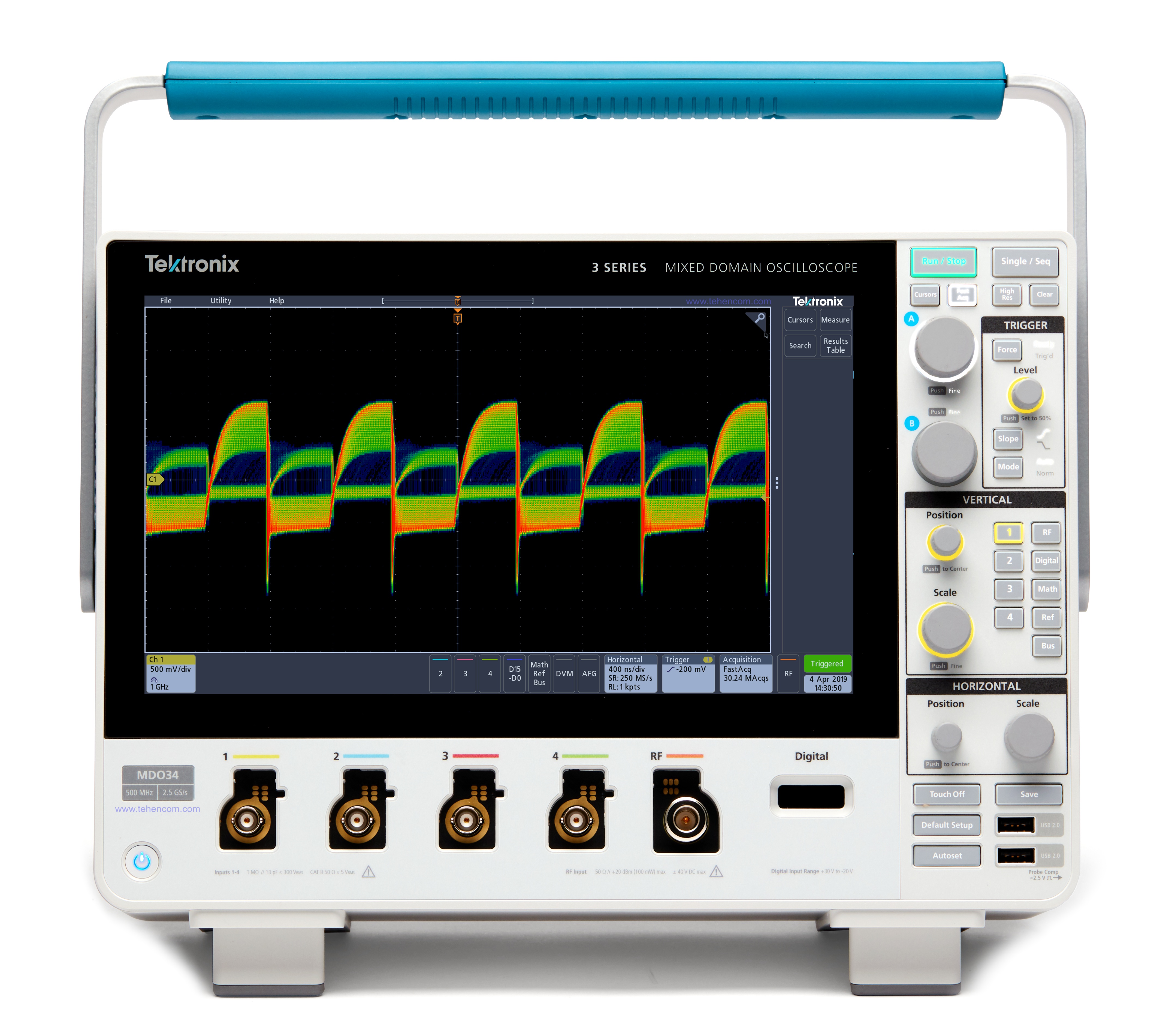 Tektronix MDO3 - a new series of oscilloscopes with an integrated spectrum analyzer