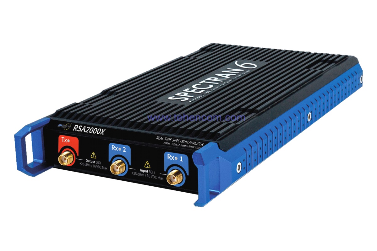 Аналізатори діапазону реального часу Aaronia SPECTRAN V6. Моделі (10 МГц – 6 ГГц): V6-RSA250X, V6-RSA500X та V6-RSA2000X