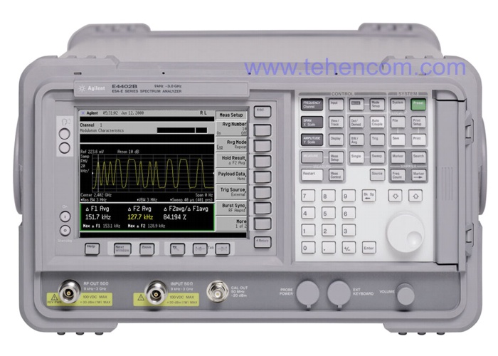 Agilent E4400B-STD series of laboratory spectrum analyzers up to 26.5 GHz Agilent ESA-E E4402B-STD, E4404B-STD, E4405B-STD, E4407B-STD – spectrum analyzers