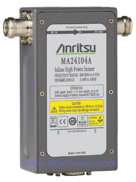 Anritsu MA24104A - Microwave RMS feed-through USB sensor