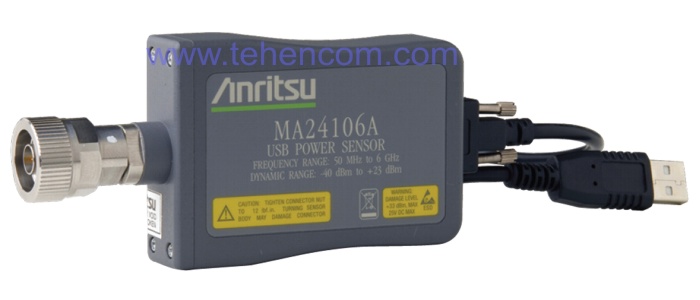Anritsu MA24106A - Точний USB датчик середньоквадратичної СКЗ (RMS) НВЧ потужності