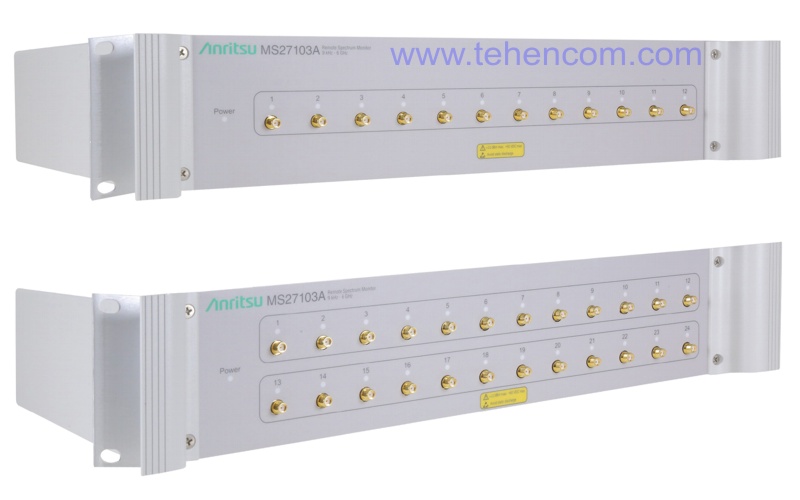 Modifications of Anritsu MS27103A with 12 and 24 RF inputs