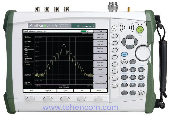 Anritsu MS2722C, MS2723C, MS2724C, MS2725C, MS2726C – handheld spectrum analyzers