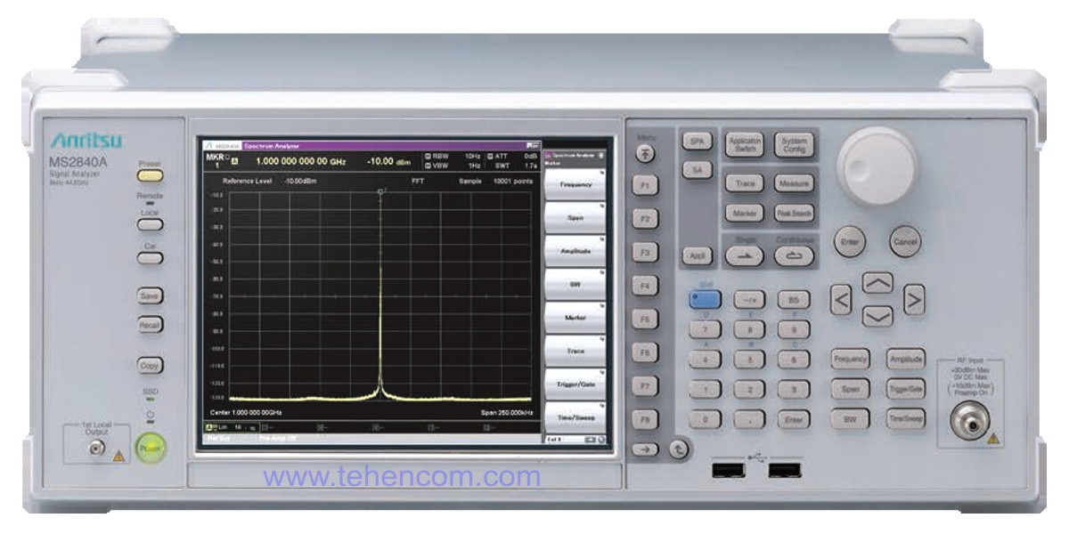 Anritsu MS2840A series of precision laboratory spectrum analyzers up to 44.5 GHz