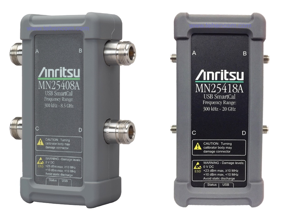 MN25408A and MN25418A modules for automatic calibration of 4-port Anritsu MS46524B series network analyzers