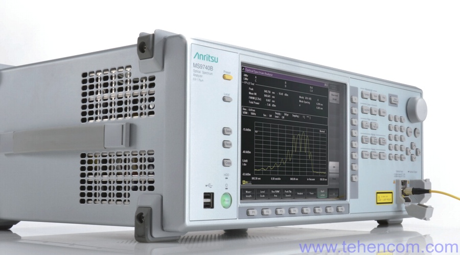 For each type of device under test, the Anritsu MS9740B analyzer uses the optimal set of settings