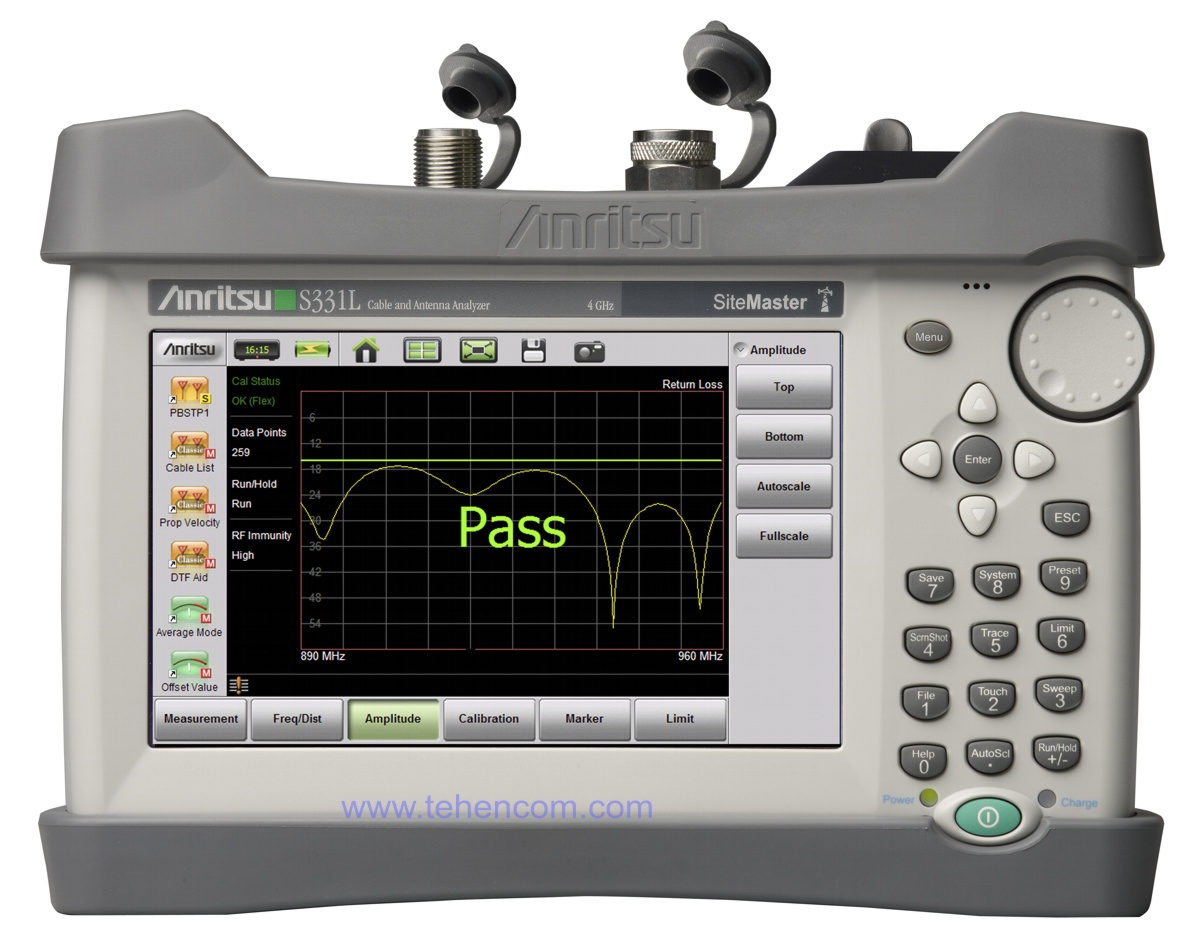 Anritsu S331L: Handheld SWR meter, AFU (feedline), cable and antenna analyzer (2 MHz - 4 GHz) with built-in power meter (50 MHz - 4 GHz) and automatic calibrator InstaCal