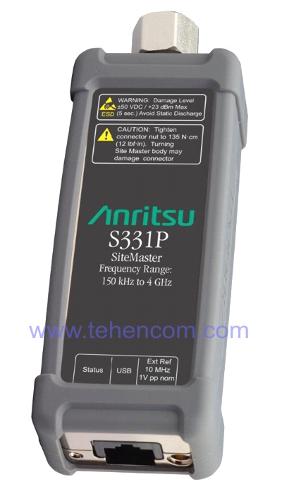 Ультракомпактный анализатор АФУ, кабелей и антенн Anritsu S331P (от 150 кГц до 4 ГГц или 6 ГГц) - серия Site Master (сайтмастер)
