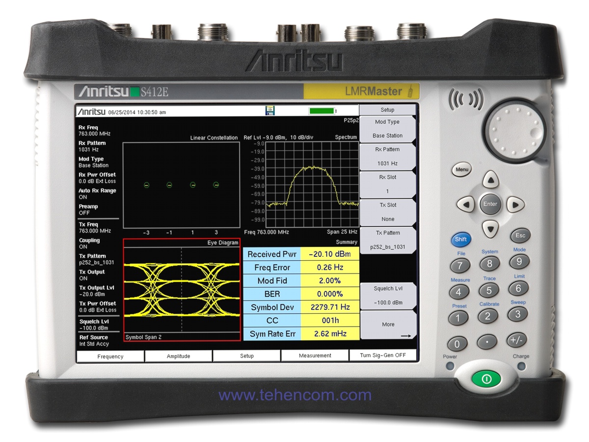 Analyzer of Land Mobile Radio systems up to 6 GHz Anritsu LMR Master S412E