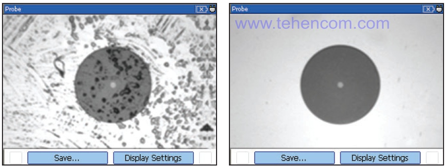 Connecting a FIP-400 video microscope to determine the status of connectors (options FP4S and SK3)