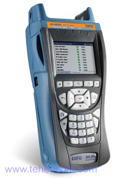 EXFO AXS-200/635 - Copper line tester up to 30 MHz, VDSL2, ADSL2+ and IP triple-play