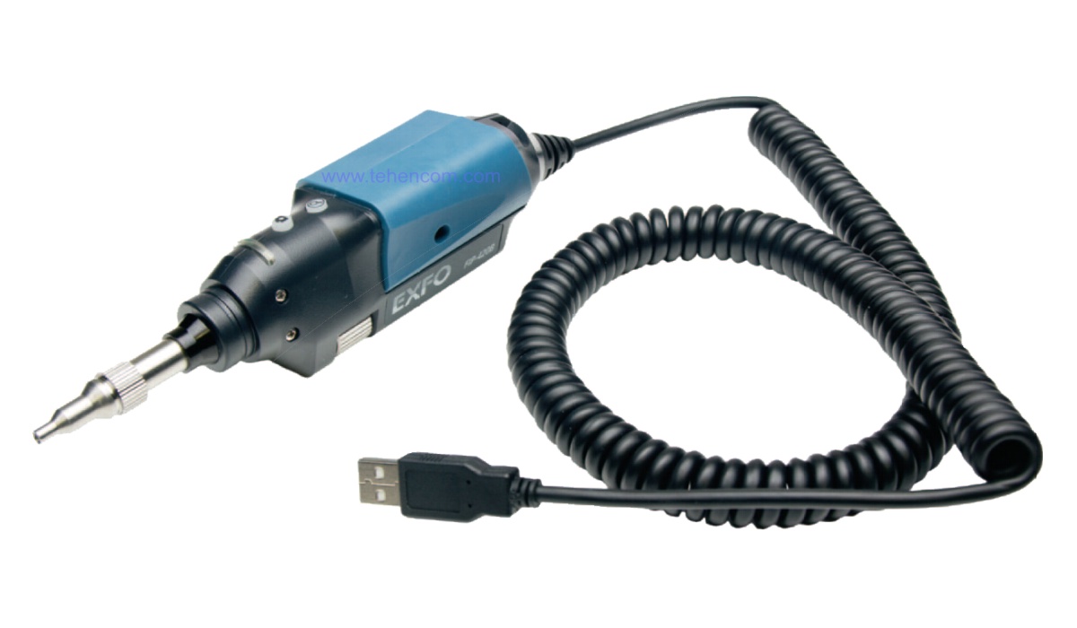 Video microscopes for optical patch cords and patch panels of the EXFO FIP-400B series. USB interface models: FIP-410B, FIP-420B and FIP-430B. Wi-Fi models: FIP-425B and FIP-435B.