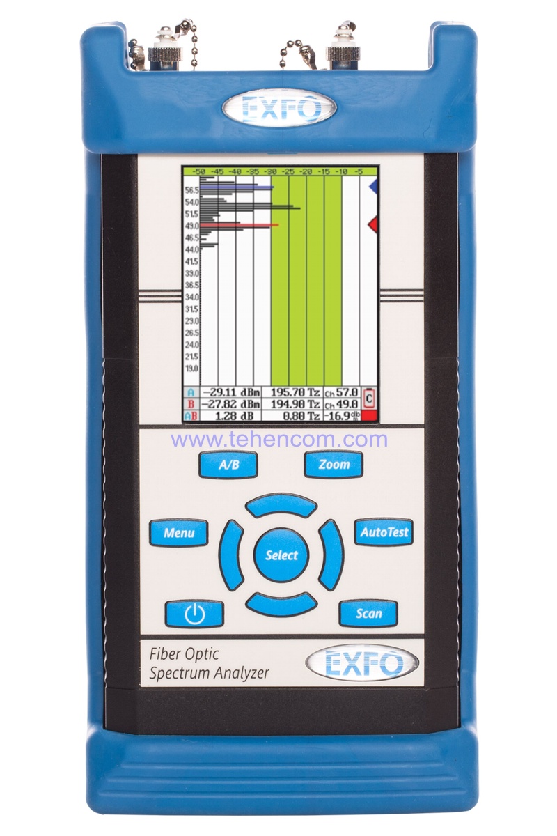 Компактный анализатор DWDM каналов EXFO FOT-5205 с поддержкой Remote PHY и DWDM с шагом каналов 50 ГГц и 100 ГГц