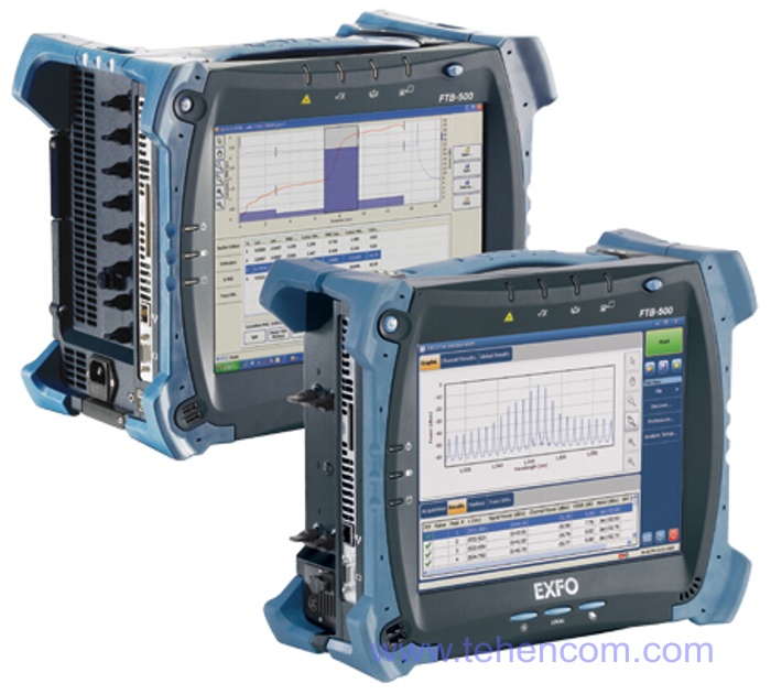 Two modifications of the EXFO FTB500 measuring platform: for 4 and 8 expansion slots