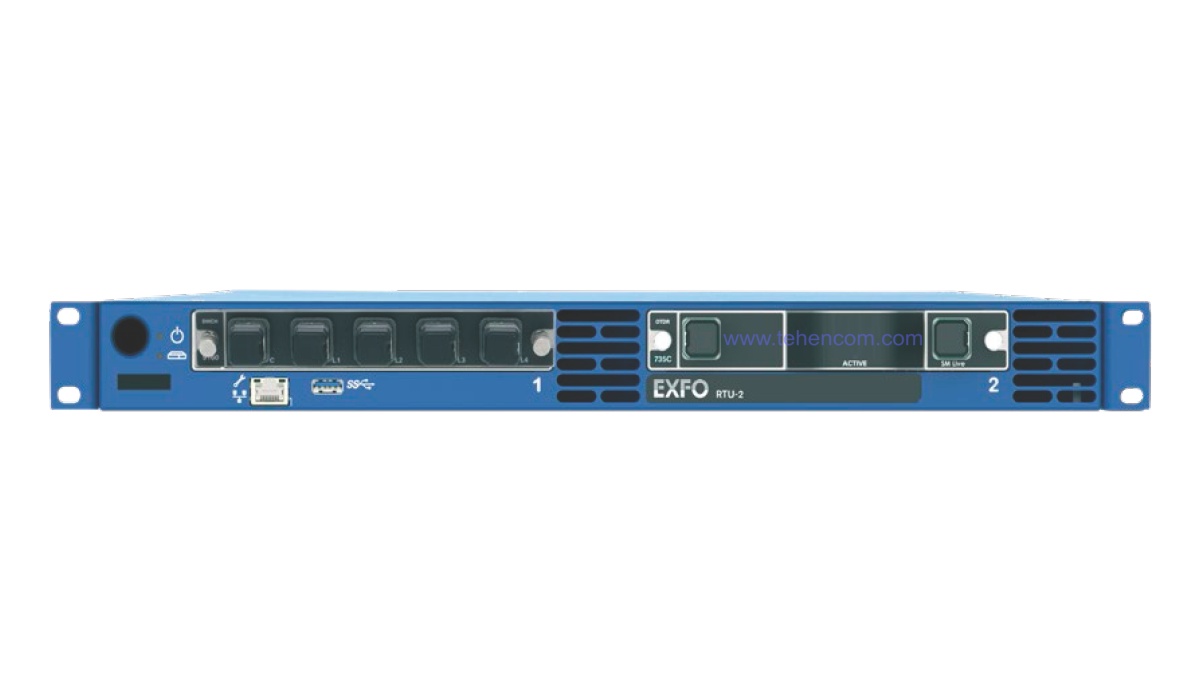 Remote monitoring system for active optical fibers EXFO Nova Fiber RTU-2