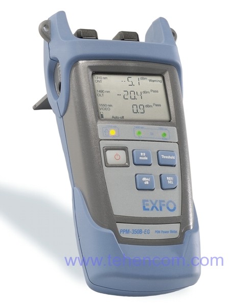 EXFO PPM-350B, PPM-352B - Power meters for PON, BPON, GPON, EPON, FTTx networks ( PPM-352B, PPM350 B, PPM350B ) A series of optical power meters for PON networks EXFO PPM-350B, 352B