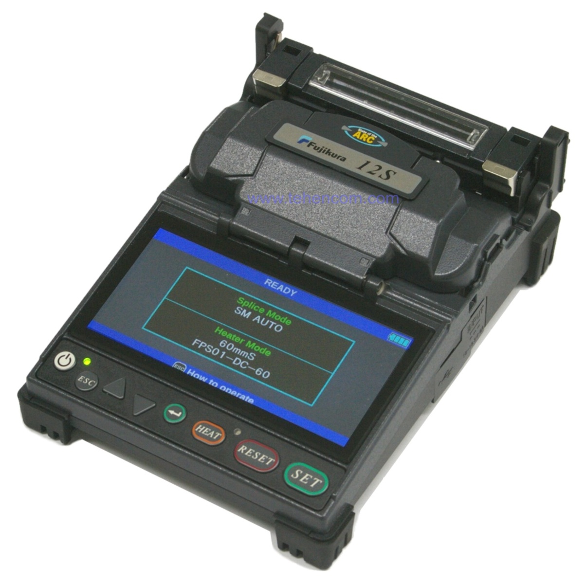 Fujikura 12S - compact fiber splicer (Fujikura 12S "Kit-A" Plus and "Kit-A" Standard configurations)