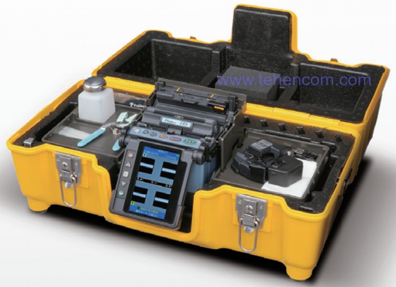 Innovative design of the case and mounting table of the Fujikura 19S welding machine