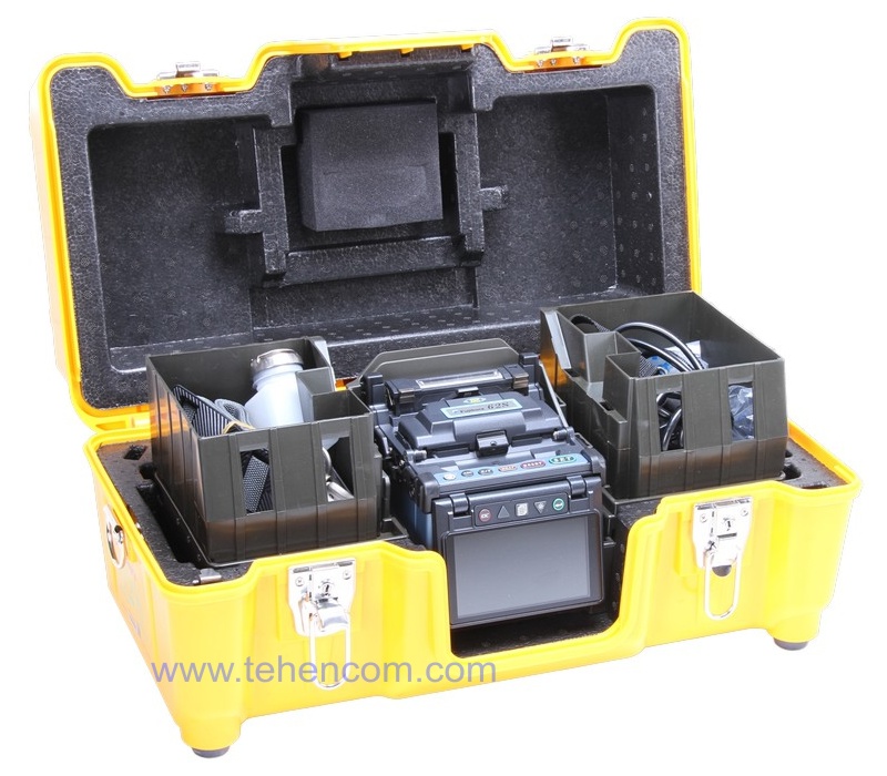 Case CC-24 for Fujikura 62S welding machine and accessories - everything in its place