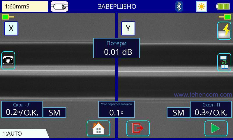 Оптическая система аппарата Fujikura 86S обеспечивает детальное изображение волокон и точное определение положения их сердцевины