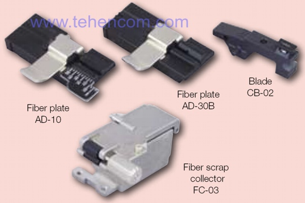 Опциональные элементы к скалывателям оптических волокон Fujikura CT-10A, CT-10B, CT-10