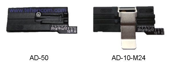 Two types of Fujikura CT08 cleaver pads designed for fiber placement