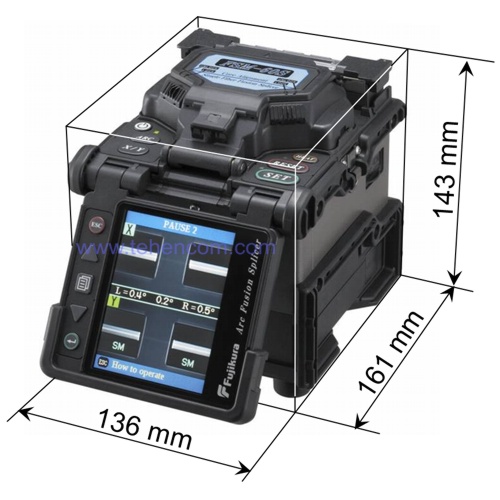 Overall dimensions of the Fujikura FSM-60S welding machine