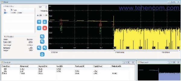 PC software included with Grandway FHO3000 series reflectometers