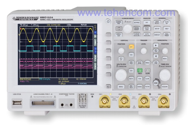 Hameg HMO1500 - Серія осцилографів змішаних сигналів зі смугою 150 МГц (моделі: HMO1522, HMO1524)