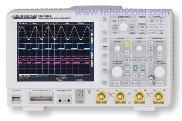 Hameg HMO2000 - 200 MHz Mixed Signal Oscilloscope Series (Models: HMO2022, HMO2024)