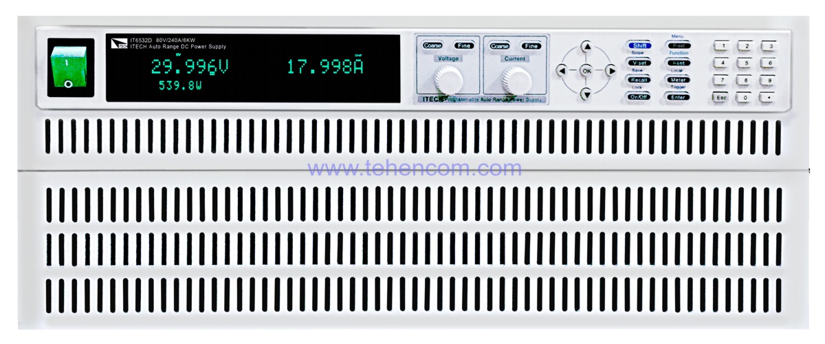 ITECH IT6500 - Мощные источники питания постоянного тока и напряжения (модели: IT6502D, IT6512, IT6512A, IT6513, IT6513A, IT6500C, IT6500D)