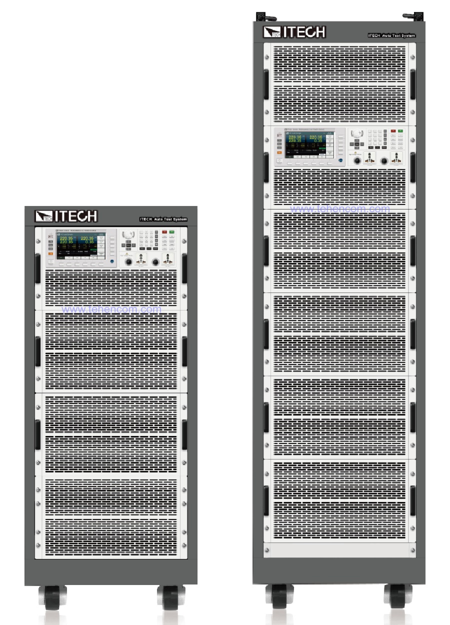 Конструктивное исполнение источников серии ITECH IT7600 на 9 000 ВА и 18 000 ВА