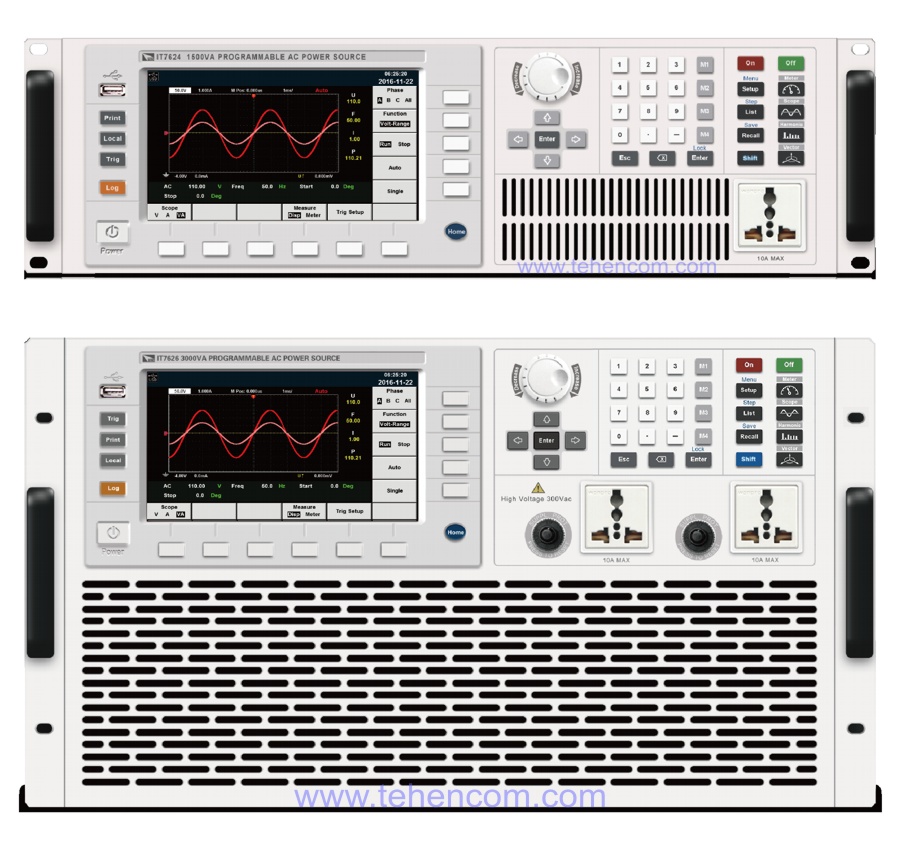 Design of ITECH IT7600 series AC sources up to 3,000 VA