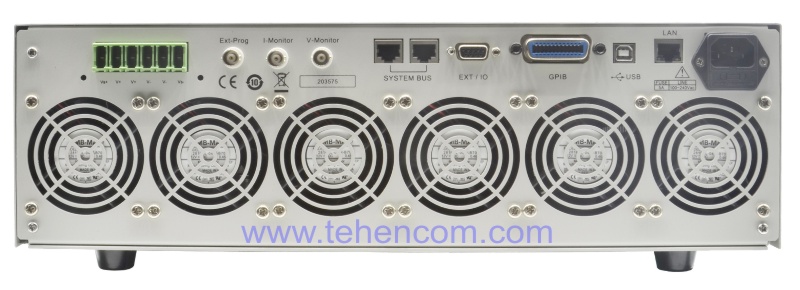 ITECH IT8615 AC/DC electronic load rear panel design