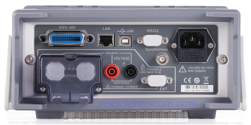 Rear Panel Design of the ITECH IT9121 Reference Meter