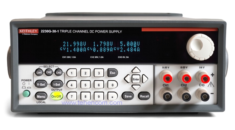 Keithley 2220 и 2230 - Программируемые многоканальные лабораторные блоки питания постоянного тока (модели: 2220-30-1, 2220G-30-1, 2230-30-1, 2230G-30-1)
