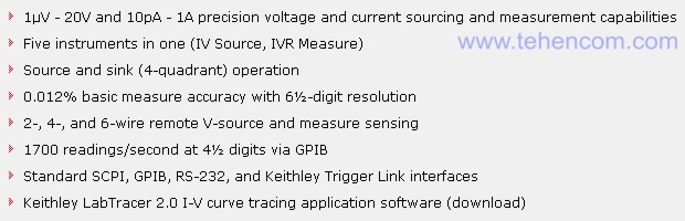 Specifications for the Keithley 2401 Multimeter Calibrator