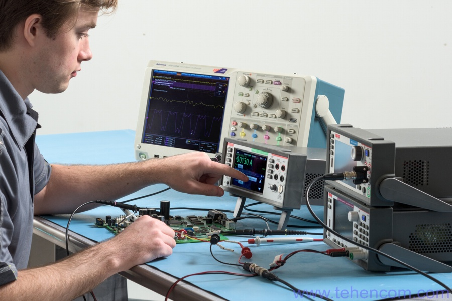 Keithley DMM6500 multimeter on a lab bench