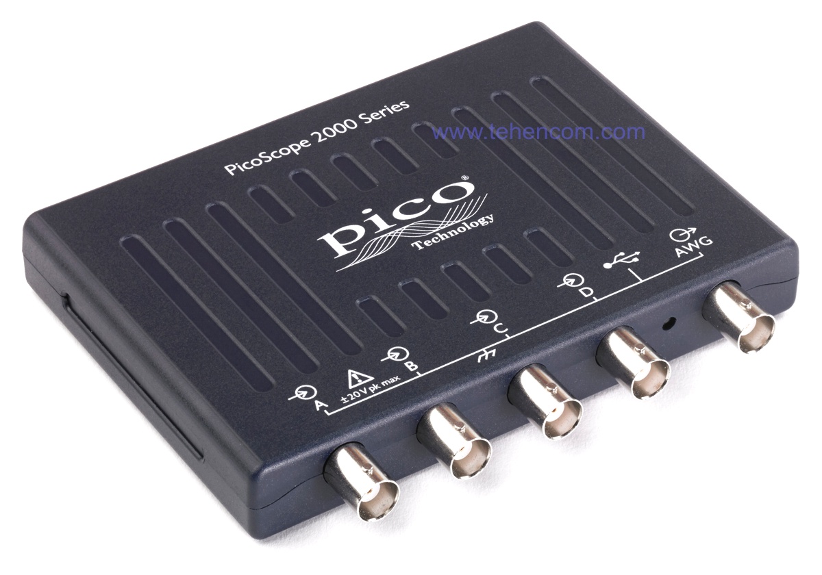 USB осцилографи Pico Technology серій PicoScope 2000A та 2000B для аналогових, цифрових та змішаних сигналів зі смугою пропускання від 10 МГц до 100 МГц