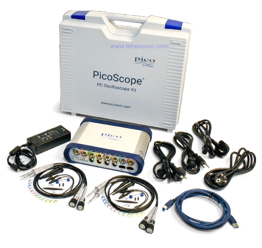 Комплект поставки цифровых осциллографов Pico Technology серии PicoScope 6000E