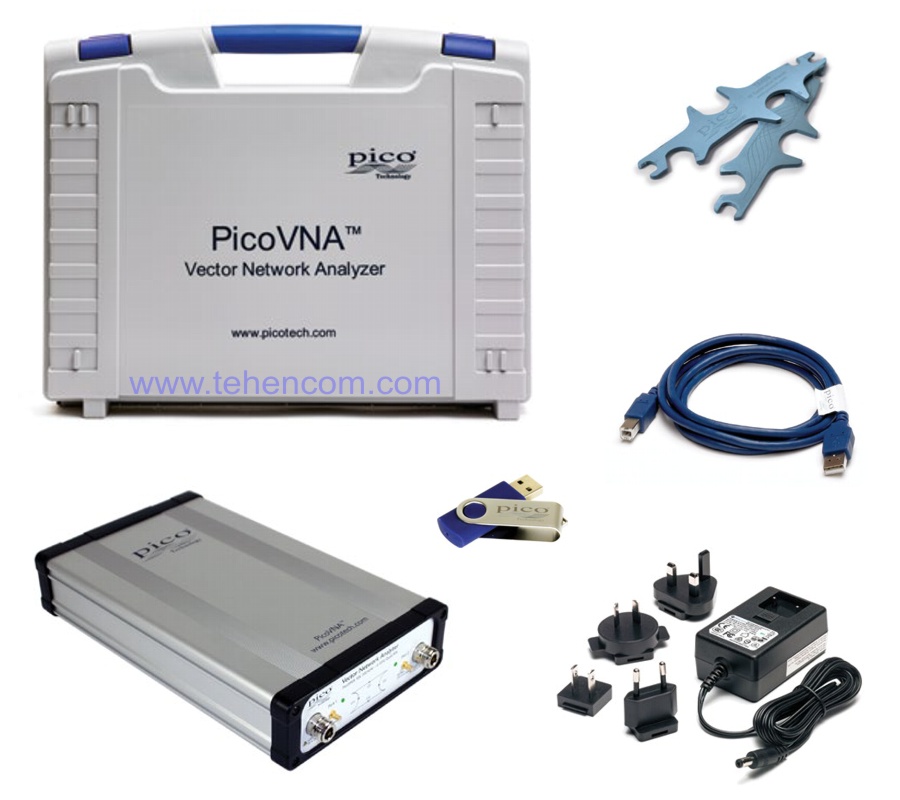 Комплект поставки векторных анализаторов Pico Technology серии PicoVNA