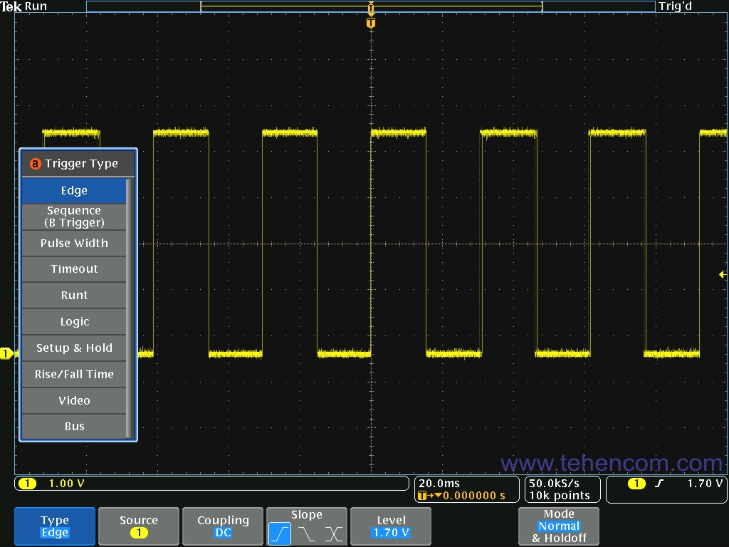 Over 125 trigger combinations for Tektronix MDO4000C oscilloscopes