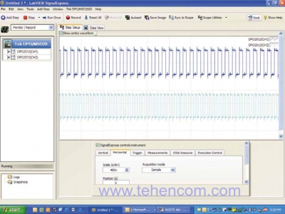 NI LabVIEW SignalExpress Tektronix Edition - это полностью интерактивное программное обеспечение для измерения и анализа захваченных сигналов, оптимизированное для осциллографов серий MSO/DPO