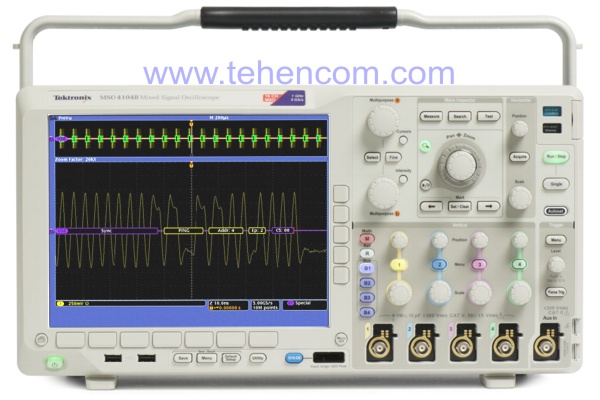 Tektronix MSO4000 and DPO4000 Digital Phosphor Mixed Signal Oscilloscope Series from 350 MHz to 1 GHz