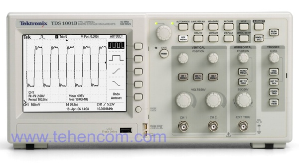 Купить по хорошей цене в Киеве (Украина) Tektronix TDS1000B - Серия цифровых запоминающих осциллографов с полосой от 40 МГц до 100 МГц, 2 канала