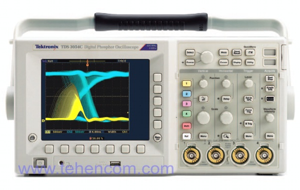 Осциллографы с цифровым люминофором Tektronix серии TDS3000C с полосой от 100 МГц до 500 МГц, 2 и 4 канала (модели: TDS3012C, TDS3014C, TDS3032C, TDS3034C, TDS3052C, TDS3054C)