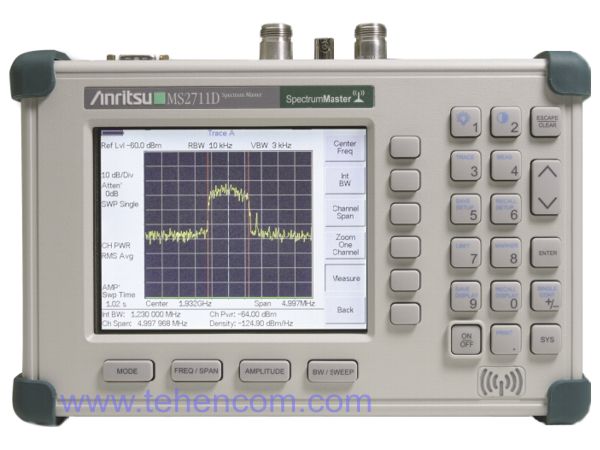Handheld spectrum analyzer up to 3 GHz for mobile networks Anritsu MS2711D