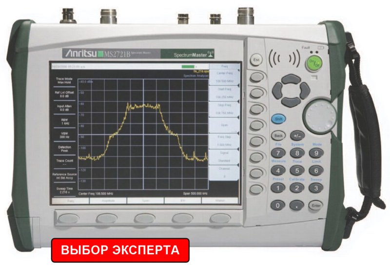Handheld Spectrum Analyzer for Mobile Networks Anritsu Spectrum Master MS2721B (9 kHz - 7.1 GHz)