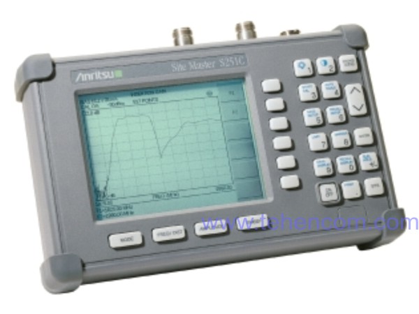 Handheld spectrum analyzer, cables and antennas up to 2.5 GHz Anritsu S251C