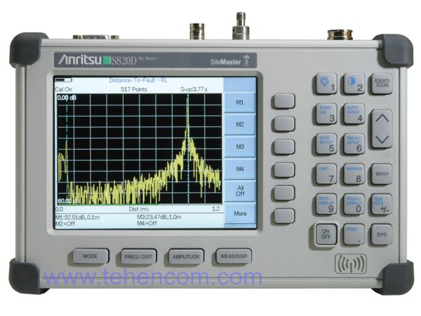 Портативный анализатор широкополосных линий связи и антенн - рефлектометр Anritsu Site Master S820D